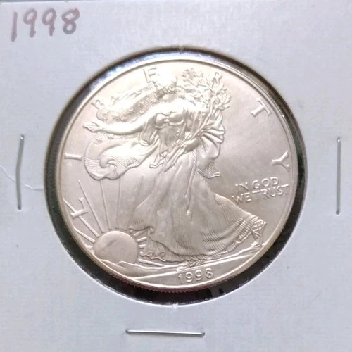U.S. Mint American Eagle 1998 1 oz .999 Fine Silver Coin Uncertified