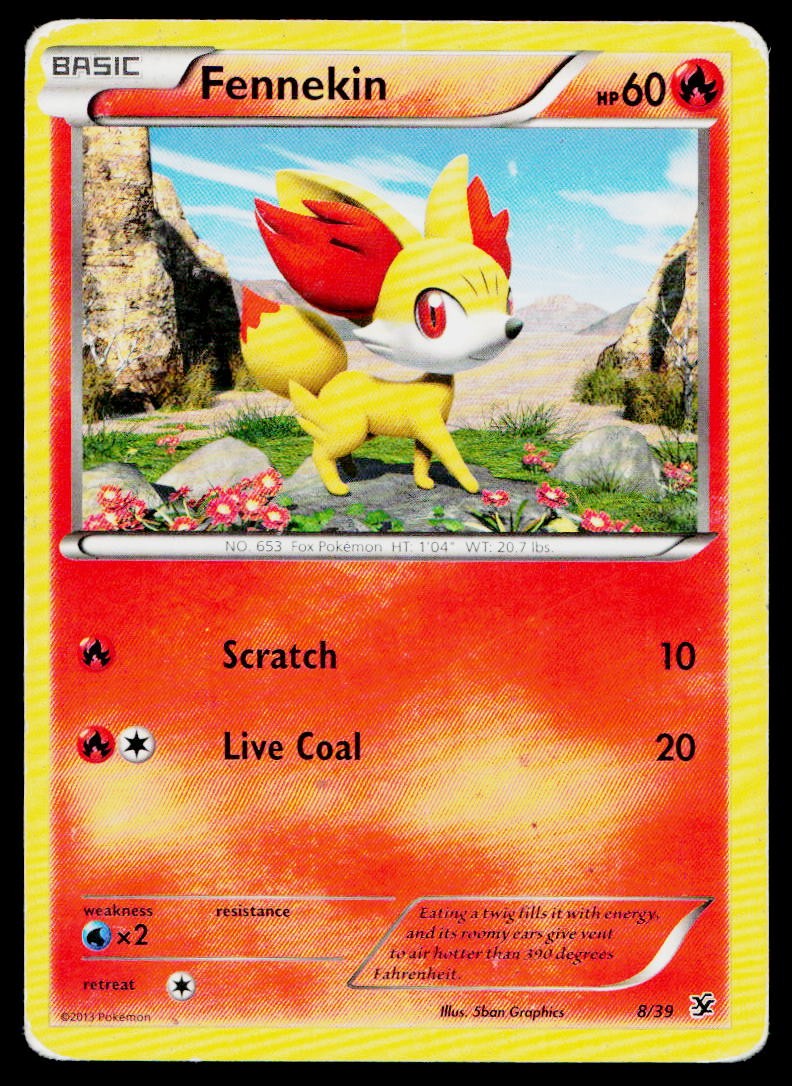 Fennekin 8/39 Kalos Starter Set Pokemon Near Mint
