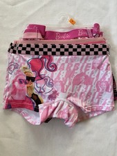 Barbie Girls Sz 6 Pink Boyshorts Underwear 4pk New