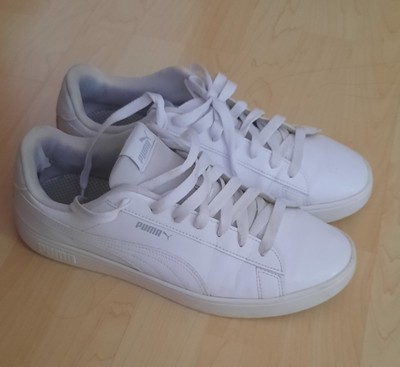 PUMA Rickie Classic Sneaker,45, Weiß, Unisex - Kleiner Makel(Bild) ,stört nicht!
