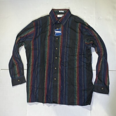 Arrow Sport Long Sleeve Button Up Shirt 100% Cotton Men s Size XL New NWT