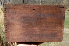 Vintage Gold Medal Walter Baker & Co Paris Expo 1900 Chocolate Box Wood Crate