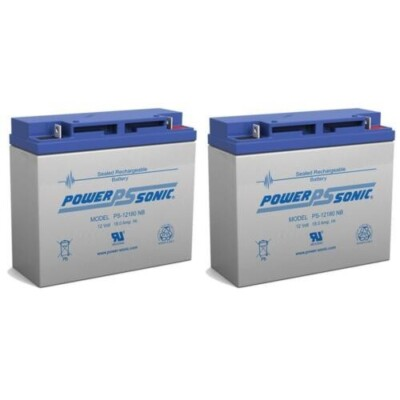 #ad #ad Powersonic PS 12180NB 12v 18Ah Lead Acid Battery 2 Pack $85.85