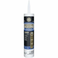 Supreme Paintable Silicone Caulk for Window & Door - 100% Waterproof Silicone...