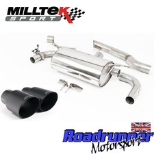 Milltek BMW M140i 3&5 Door GPF Back Exhaust RACE Non Res Black 2019-20 SSXBM1107