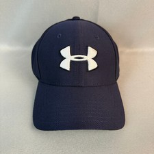 Under Armour Blitzing 3.0 Fitted Hat Mens L/XL Navy Blue/White Cap New NWT