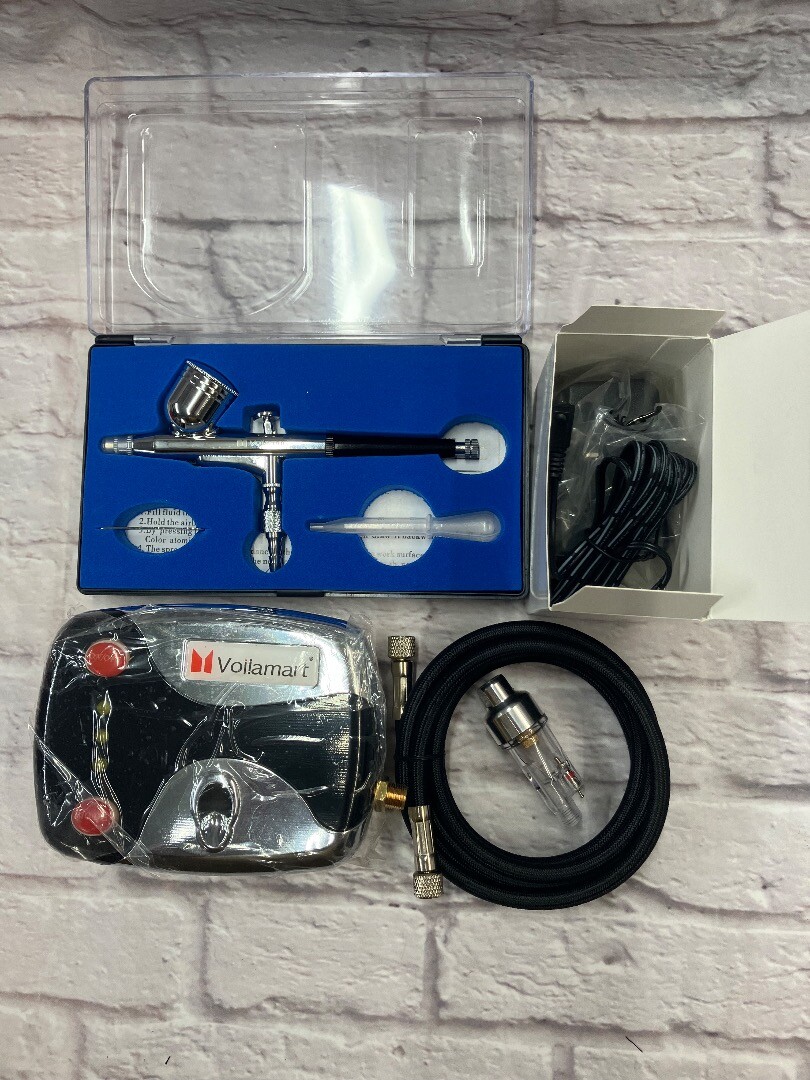 Voilamart Airbrush gravity feed compressor kit CG K09 eBay
