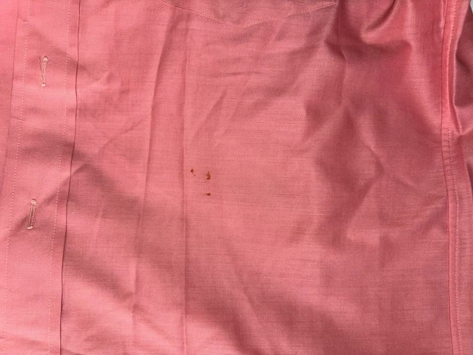 Hathaway Jack Fox CHALK Shades Red MoD 1960s FRENCH CUFF Shirt 15.5 Vintage new* - Image 4 of 4