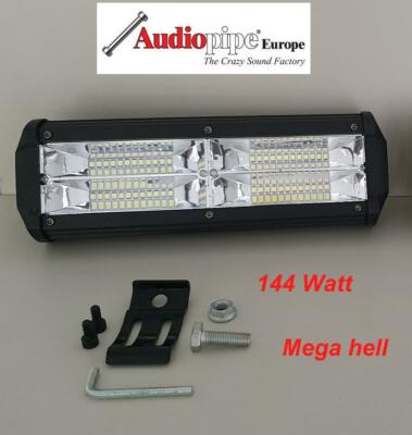 LED Spot Lights Arbeitsscheinwerfer 144W Quad PKW LKW Mega Hell 1 Stück