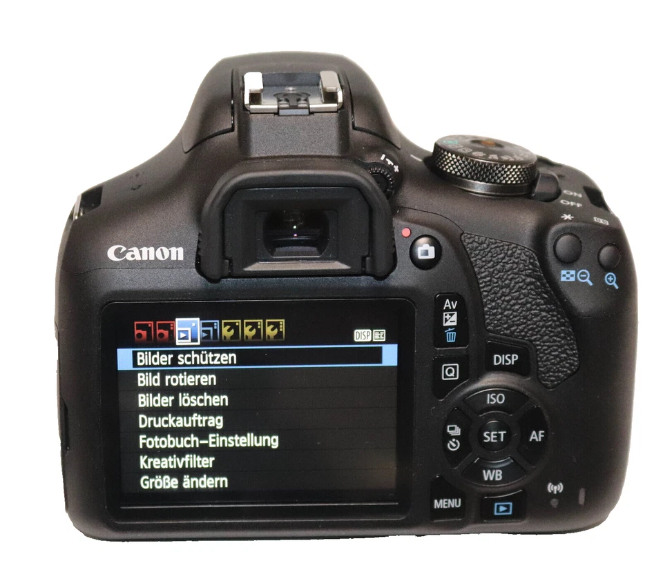 Canon EOS 2000D 24.2MP, Live View, WiFi schwarz EF 28-80mm mit Zubehörpaket - Bild 3 von 4