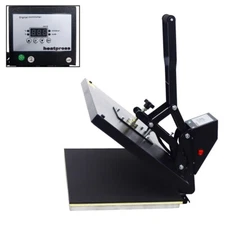 Manual 16*24in Flat Heat Press Machine Sublimation Transfer Digital Display1800W