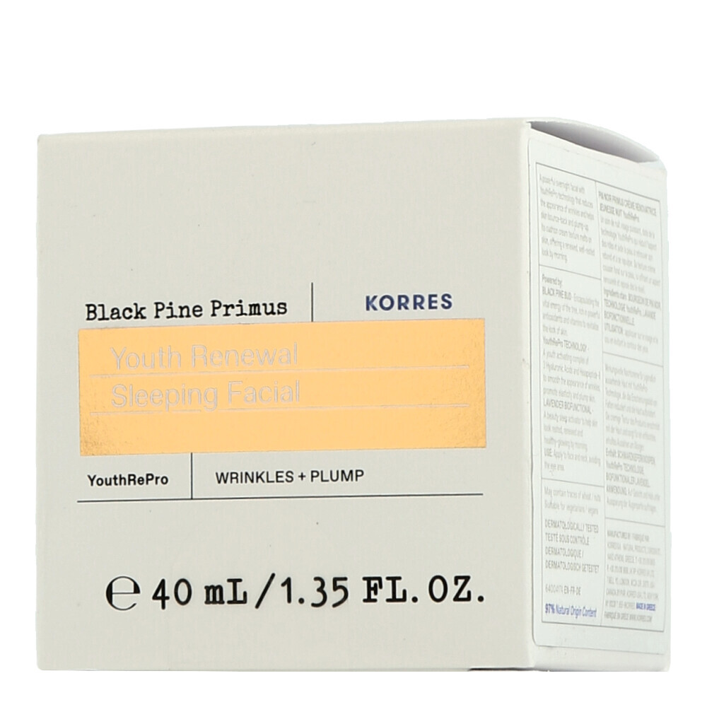 Korres Black Pine - Восстанавливающий крем для лица Primus Youth Renewal Sleeping Facial 40 мл 7790₽