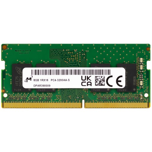 Barrette RAM DDR4 SO-DIMM 8 Go 3200 MHz - PC4-3200AA CL22 - Pour Ordinateur Portable - Sans Tampon, Non ECC - Garantie à Vie