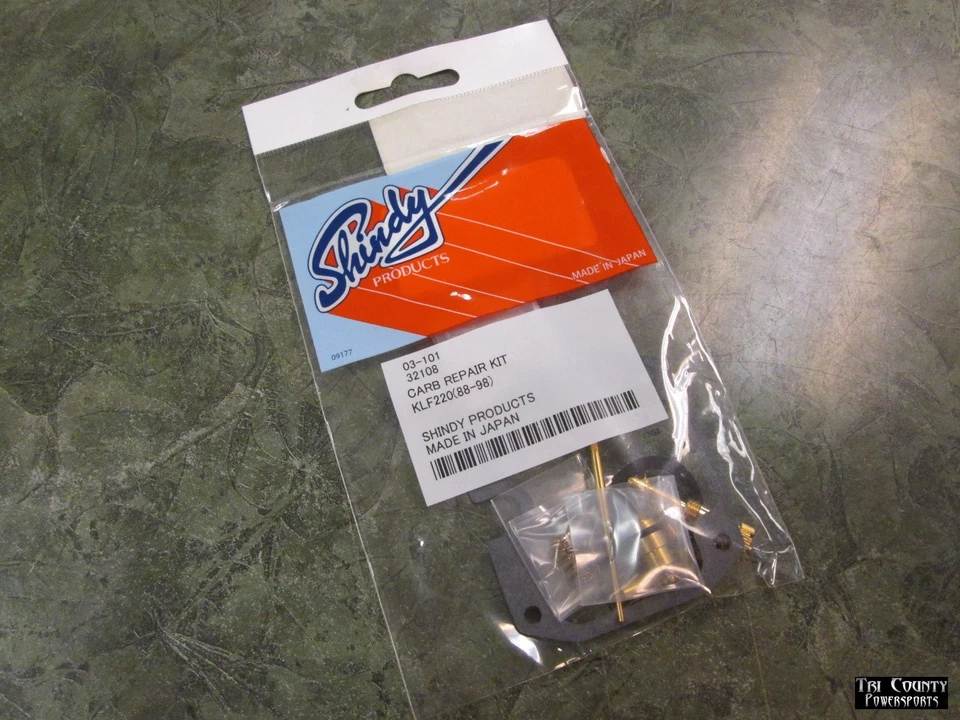 Shindy Carburetor Rebuild Kit Kawasaki KLF220 220 Bayou 1988-2002 L@@K - Imagem 2 de 3
