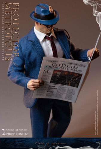 Muff Toys 1/12 Superman Metropolis Reporter Clark Figur Statue Modell Sammeln - Bild 12 von 24