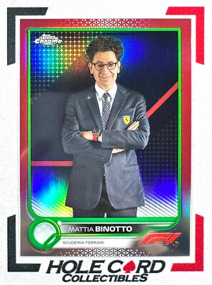 MATTIA BINOTTO 2022 Topps Chrome Formula 1 F1 #103 Red Green 