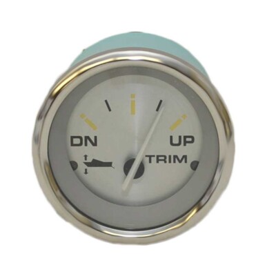 Teleflex Boat Trim Gauge 68261 | OMC BRP Suzuki 2 Inch Silver