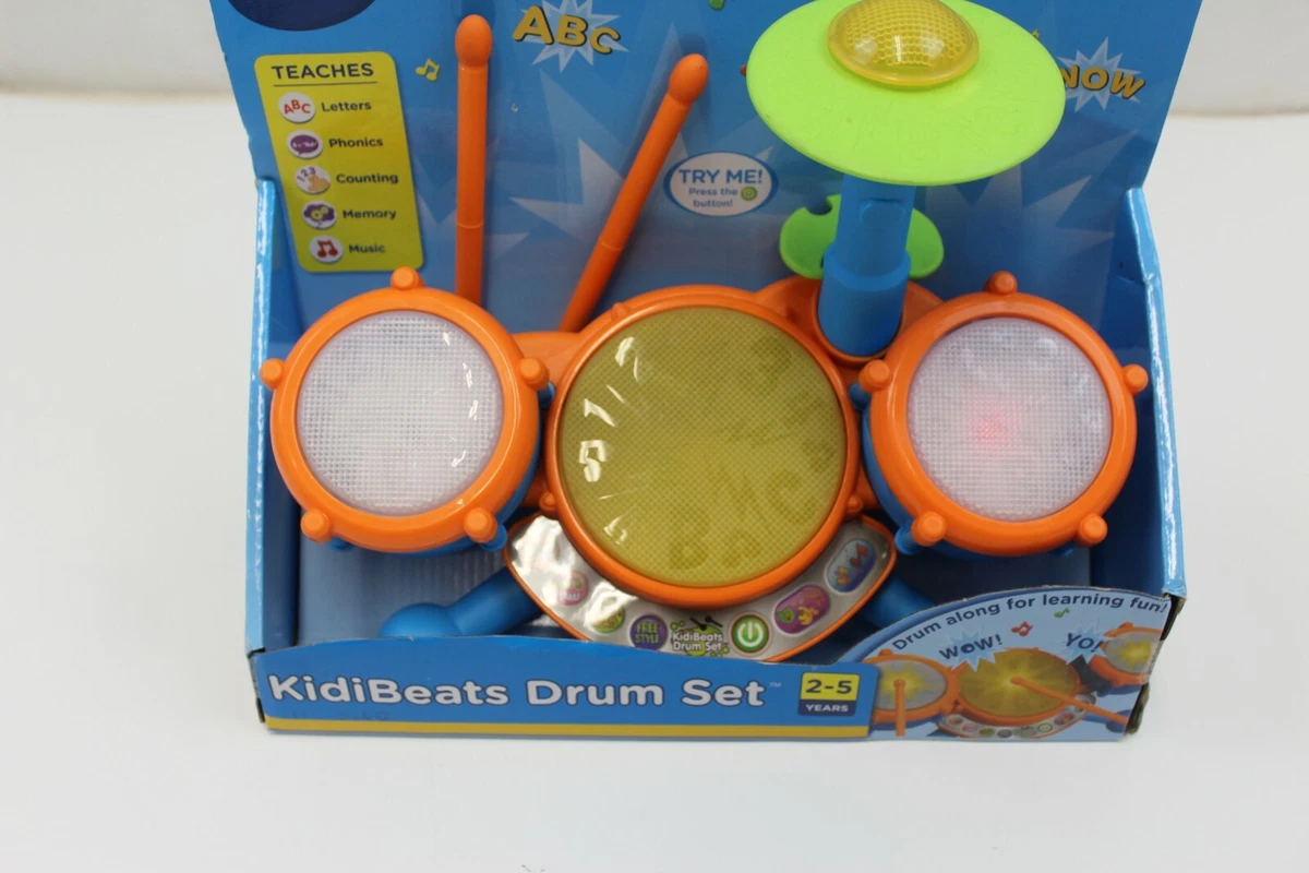 Vtech KidiBeats Drum Set Learn to the Beat of the Music Ages 2 5 Years NIB