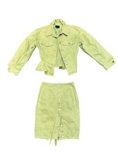 Jean Paul Gaultier Vintage Early 1990s Chartreuse Set Size: IT 44 Fits S / US