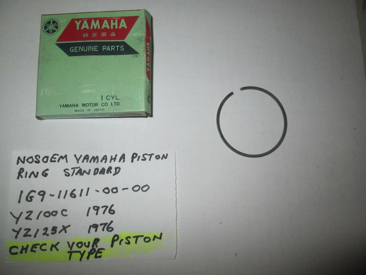 1976 YZ100C / YZ125X YAMAHA OEM NOS STANDARD PISTON RING SET 1G9