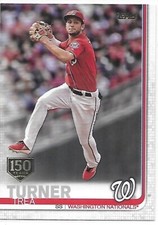 2019 Topps Series 1 Baseball 150th Anniversary Trea Turner Nationals