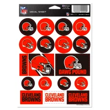Cleveland Browns NFL Vinyl Die-Cut Sticker Set / Decal Sheet *Free Shipping