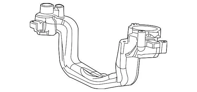 Carcasa termostato motor F-250 Super Duty original Ford 1999-2010 3L3Z-8C368-D Foto 3 de 4