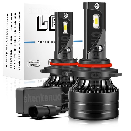 9005 H11 COMBO LED Bulbs Headlights High Low Beam 6000K Kit for GMC