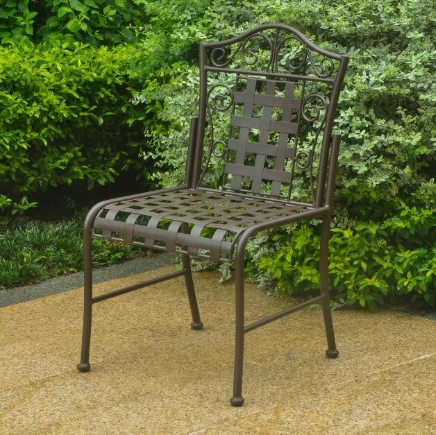 International Caravan Mandalay S/7 Iron Outdoor Dining Set International Caravan Mandalay S/7 Iron Outdoor Dining Set
