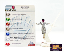 DC Heroclix Sinestro 100 w/ Card 75th Anniversary Set
