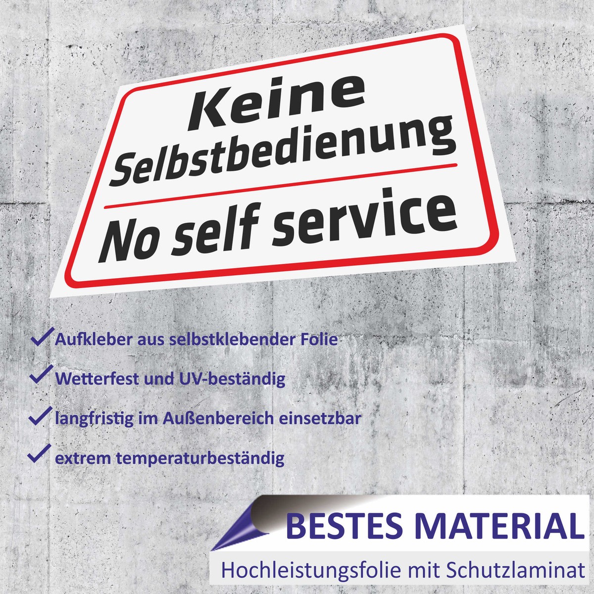 Schild: Kein Wanderweg – 620x510 Mm, Einseitig, UV-beständig, Aus Aluverbund, Für Innen & Außen