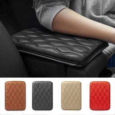 5-Color Universal Car PU Leather Armrest Cushion Pad Seat Box Cover Protector