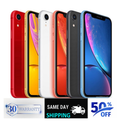 Apple iPhone XR 64GB Screen 6.1'' Unlocked Verizon iOS T-Mobile WiFi 4G