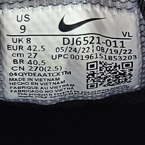 Nike Alpha Huarache Elite 4 Baseball Cleats Metal Men’s Size 9 Black DJ6521-011 - Picture 12 of 12