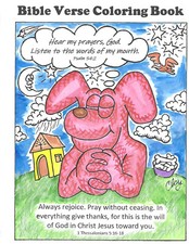 2 COPIES of BIBLE VERSE COLORING BOOK fun  insperational coloring for all ages