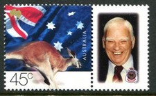 2002 Bruce Ruxton 45c Kangaroo MUH With Personalised Tab