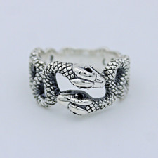 925 Sterling Silver Snake Ring Vintage Silver Serpent Ring Size 7/8/9/10