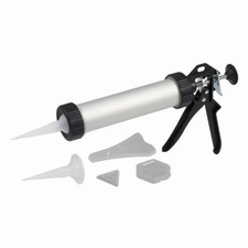 MEISTER Silikonier-Set 6-tlg. Silikonpistole Kartusche Spritzen Abzieher Fuge