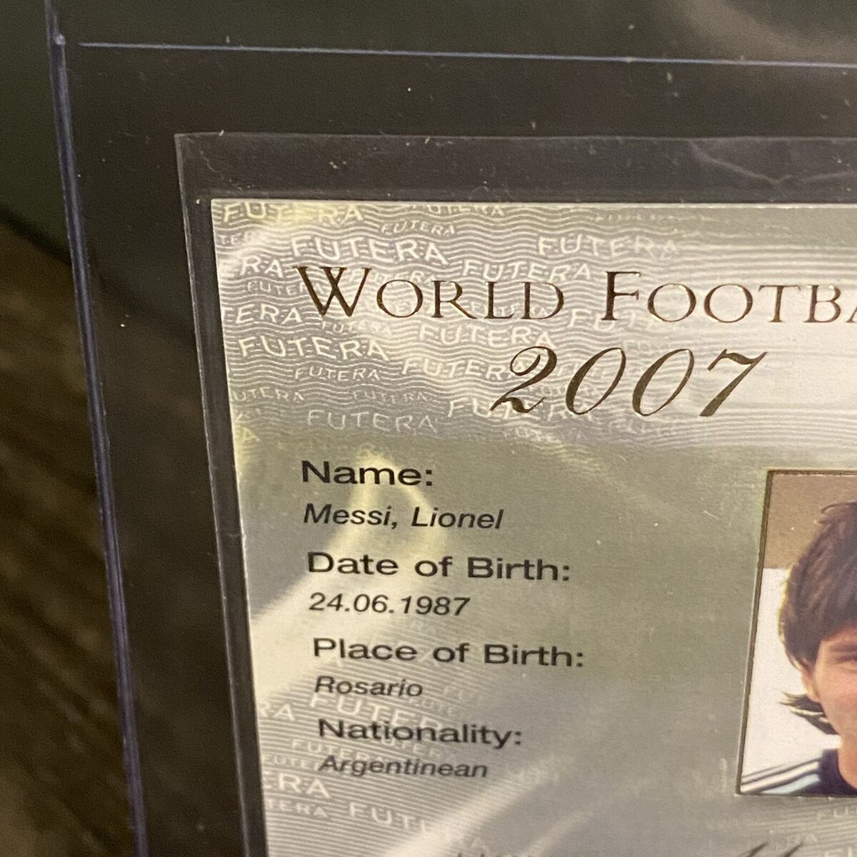 Lionel Messi #165 2007 Futera World Football Card Argentina Lionel Messi #165 2007 Futera World Football Card Argentina
