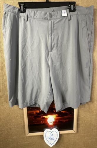 Adidas Hombre’s Gris Plano Sólido Atlético Pantalones 44W Cremallera Bolsillos Vietnam