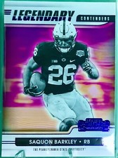 2021 Pani. Contenders Draft Picks Legendary Contenders Purple #15 Saquon Barkley
