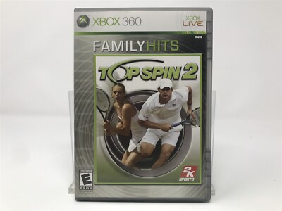 Top Spin 2 (Family Hits) - Microsoft Xbox 360 - Complete In Box CIB