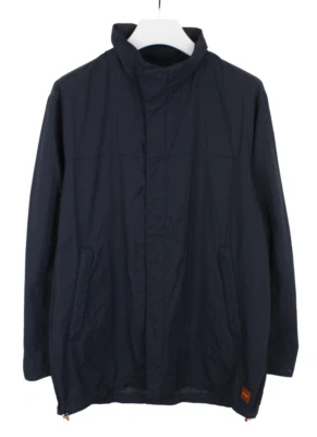 Hugo Boss Onan Jacke Herren (Eu) 56 Versteckte Kapuze Halb Netzfutter Marine Mid - Bild 1 von 4