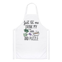 Nur Let Me GeträNk My Tee Und Puzzle Koch SchüRze Puzzler Introvert Kochen