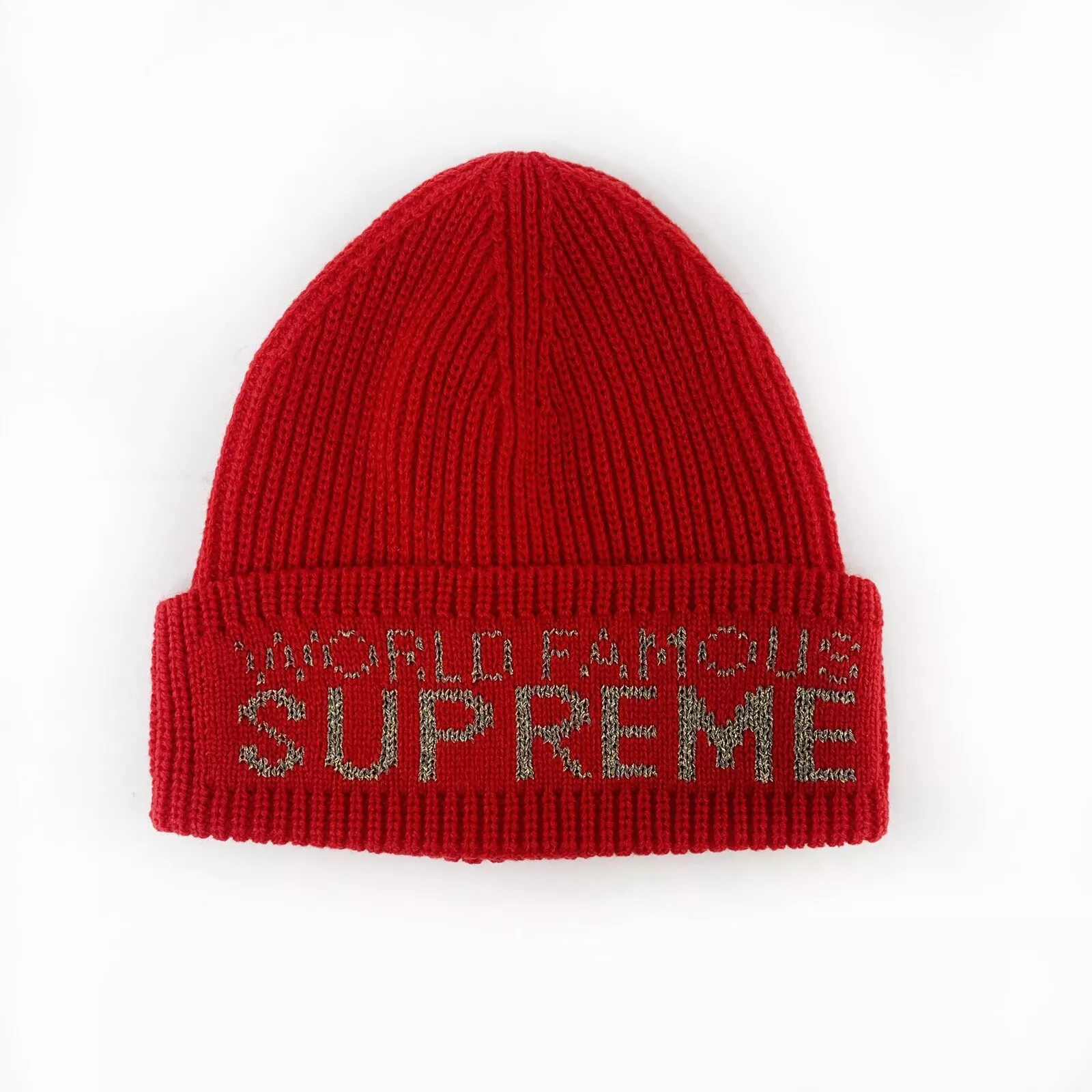 Bonnet rouge Supreme World Famous   FW20BN30   Neuf