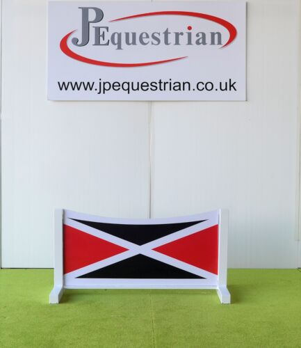 Black and Red Flag Show jump Filler-For Showjumping