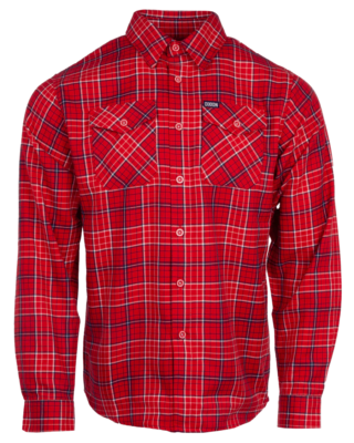 Dixxon Dirte Joe Dirt Red Plaid Long Sleeve Flannel Shirt | eBay