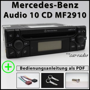 Original Mercedes Audio 10 Cd Mf2910 Cd R Alpine Becker Autoradio 1 Din 12v Set Ebay