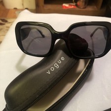 NEW VOGUE EYEGLASSES SUNGLASSES OPTICAL BLACK ZIPPER HARD CASE CLOTH
