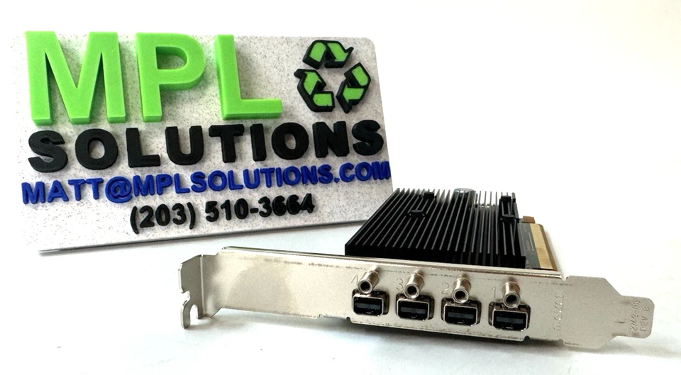 Matrox M9148 M9148-E1024LAF 1GB DDR2 SDRAM PCI Express x16 Graphics adapter - Image 2 of 3